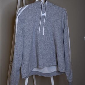 grey addias hoodie